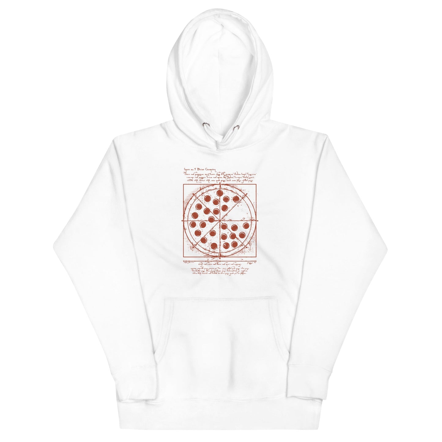 Vitruvian Pizza Unisex Hoodie