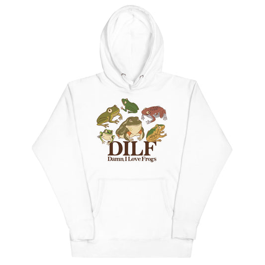 DILF (Damn, I Love Frogs) Unisex Hoodie