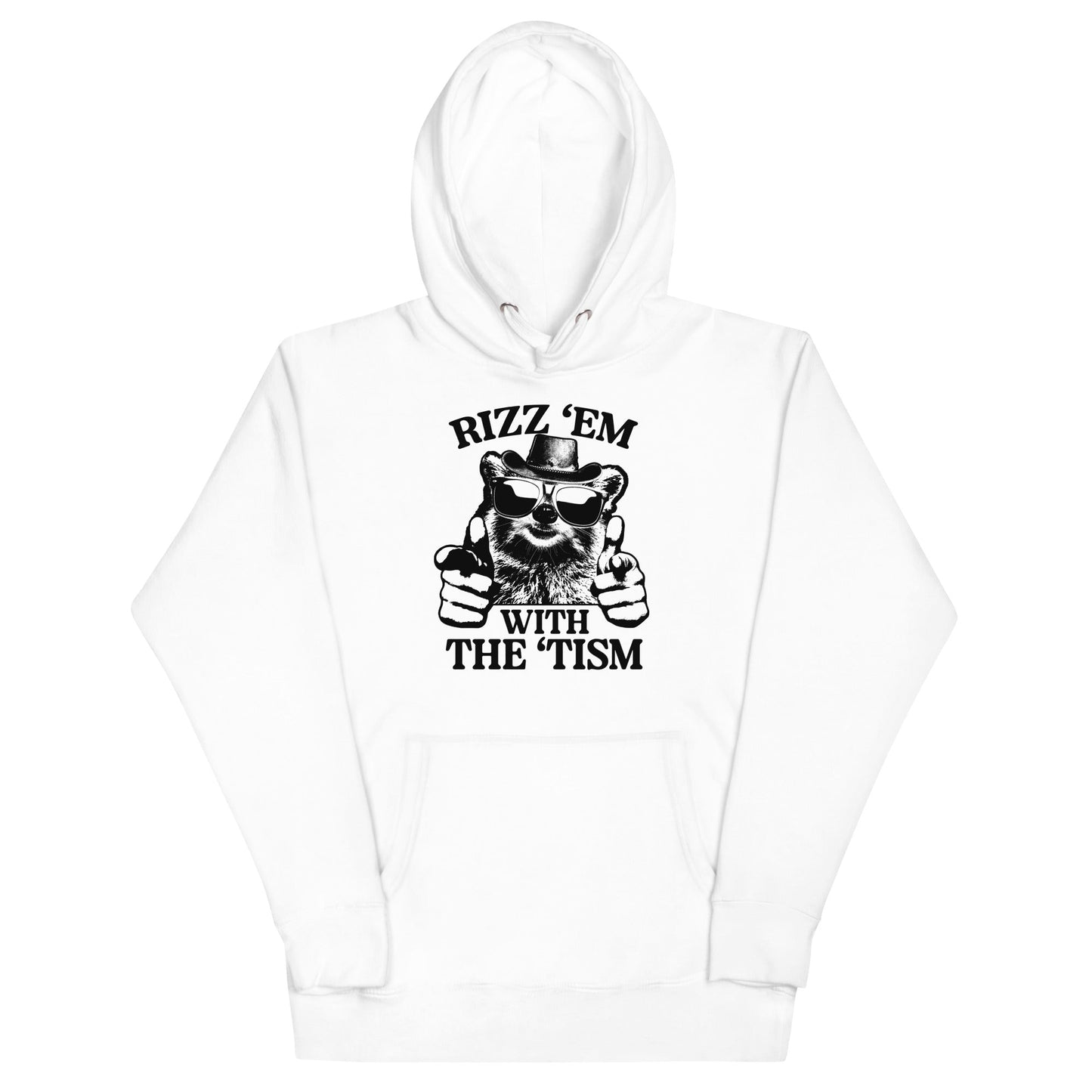 Rizz 'Em With the 'Tism (Raccoon) Unisex Hoodie