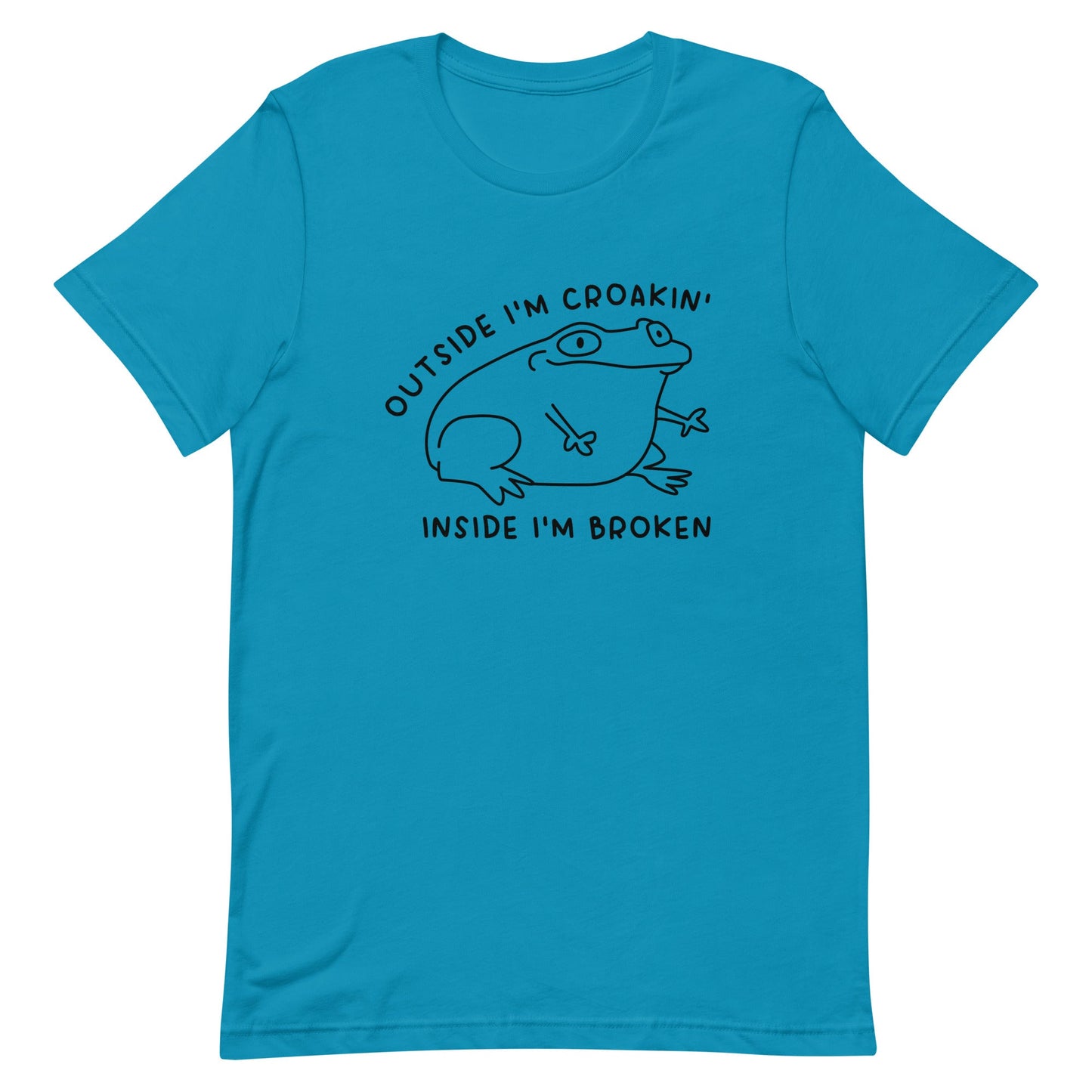 Outside I'm Croakin' Unisex t-shirt
