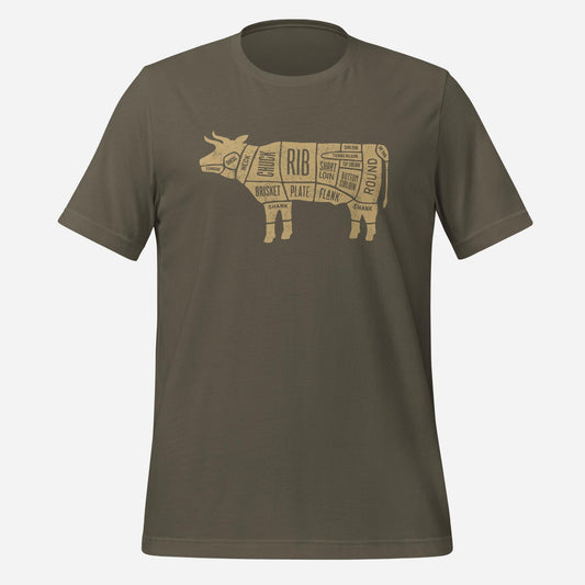 Beef Cow Diagram Tee