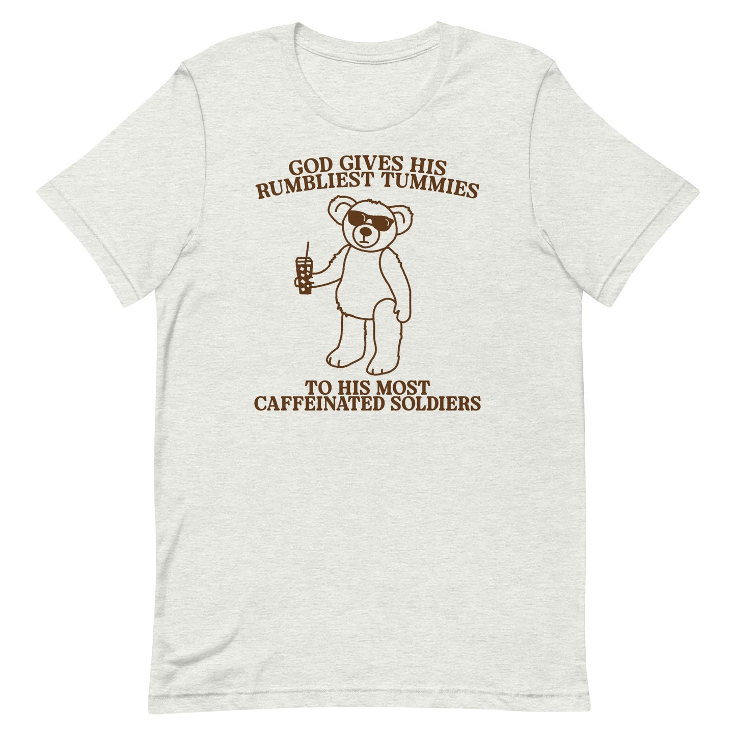 Rumbliest Tummies (Caffeinated Soldiers) Unisex t-shirt