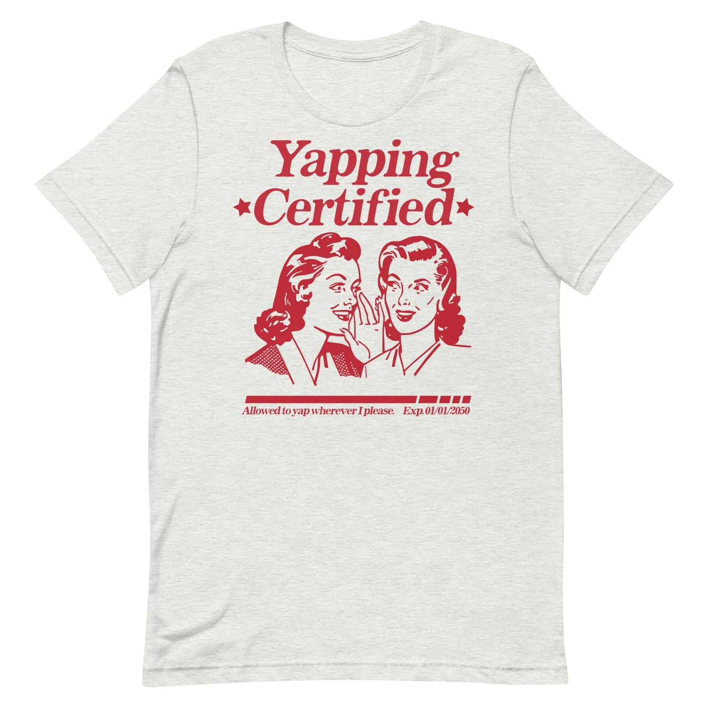 Yapping Certified Unisex t-shirt