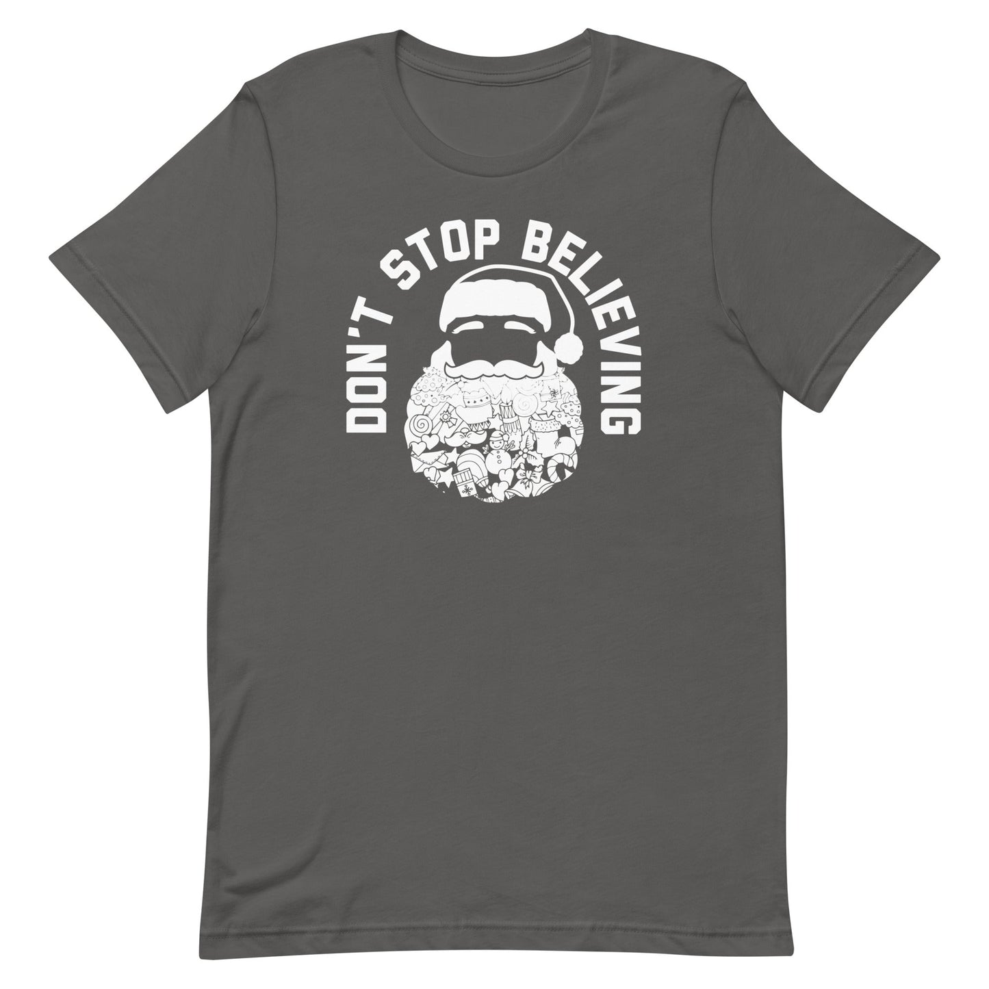 Don't Stop Believing Santa Men's Signature Tee