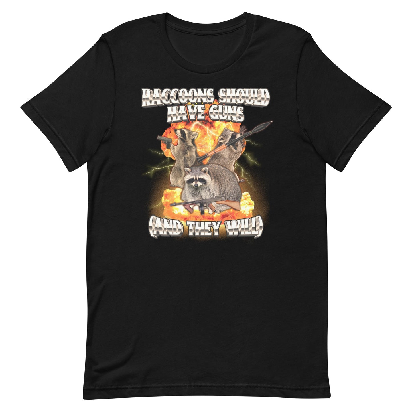 Raccoons Should Have Guns Unisex t-shirt