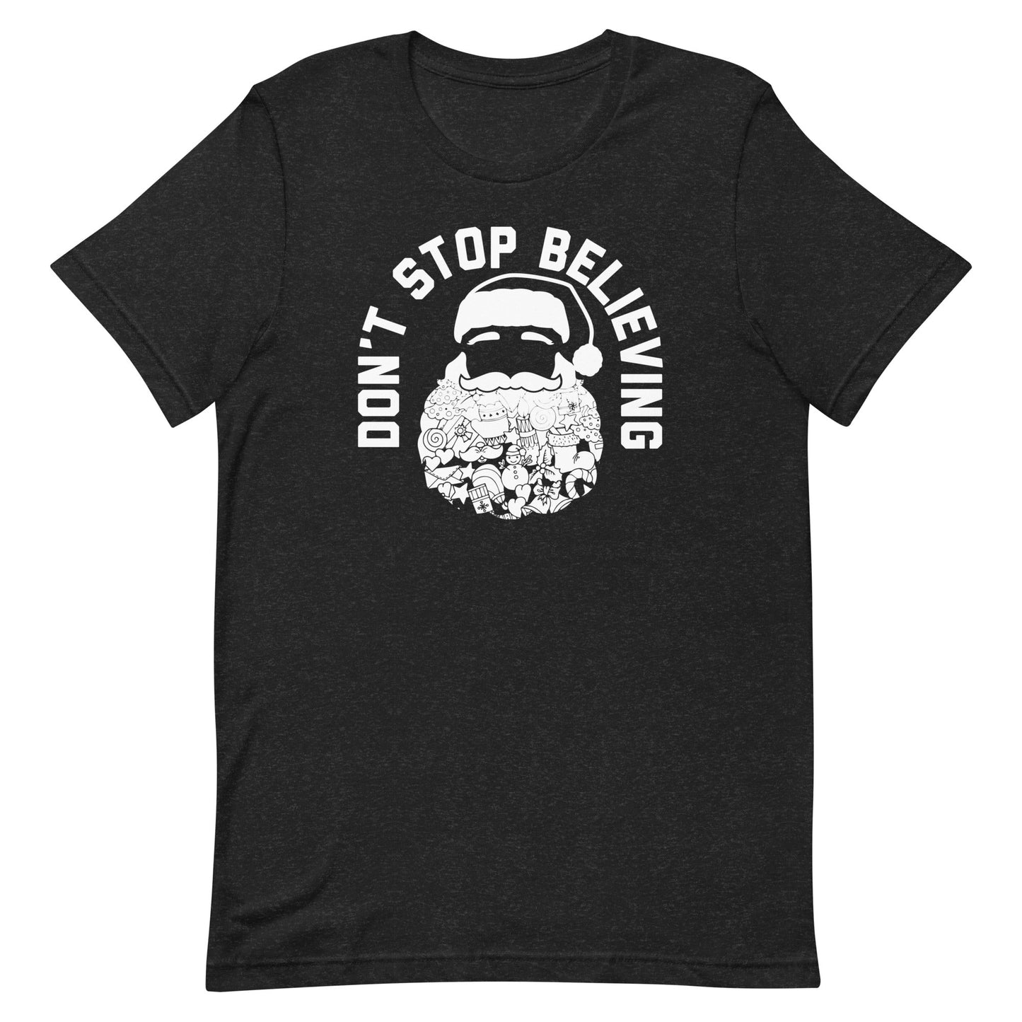 Don't Stop Believing Santa Men's Signature Tee