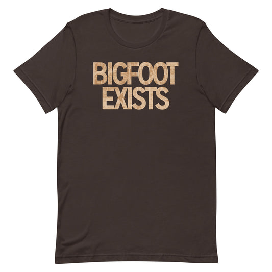 Bigfoot Exists Men's Signature Tee