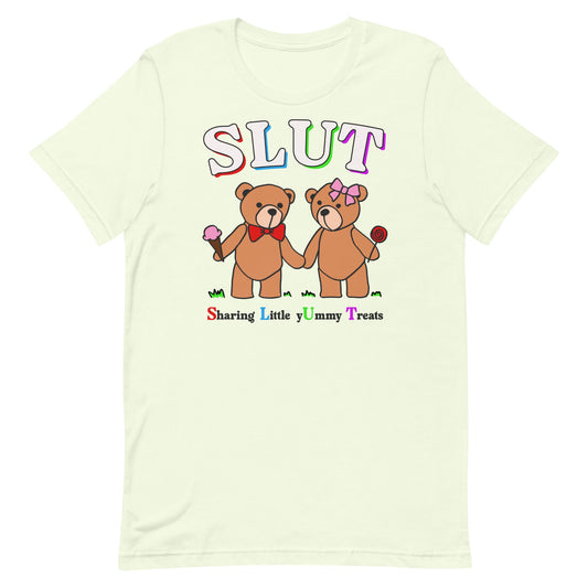 SLUT (Sharing Little yUmmy Treats) Unisex t-shirt