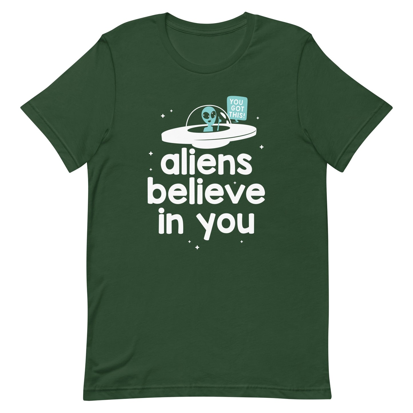 Aliens Believe In You Men's Signature Tee