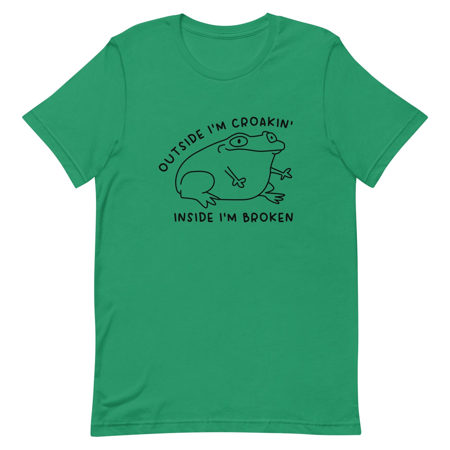 Outside I'm Croakin' Unisex t-shirt