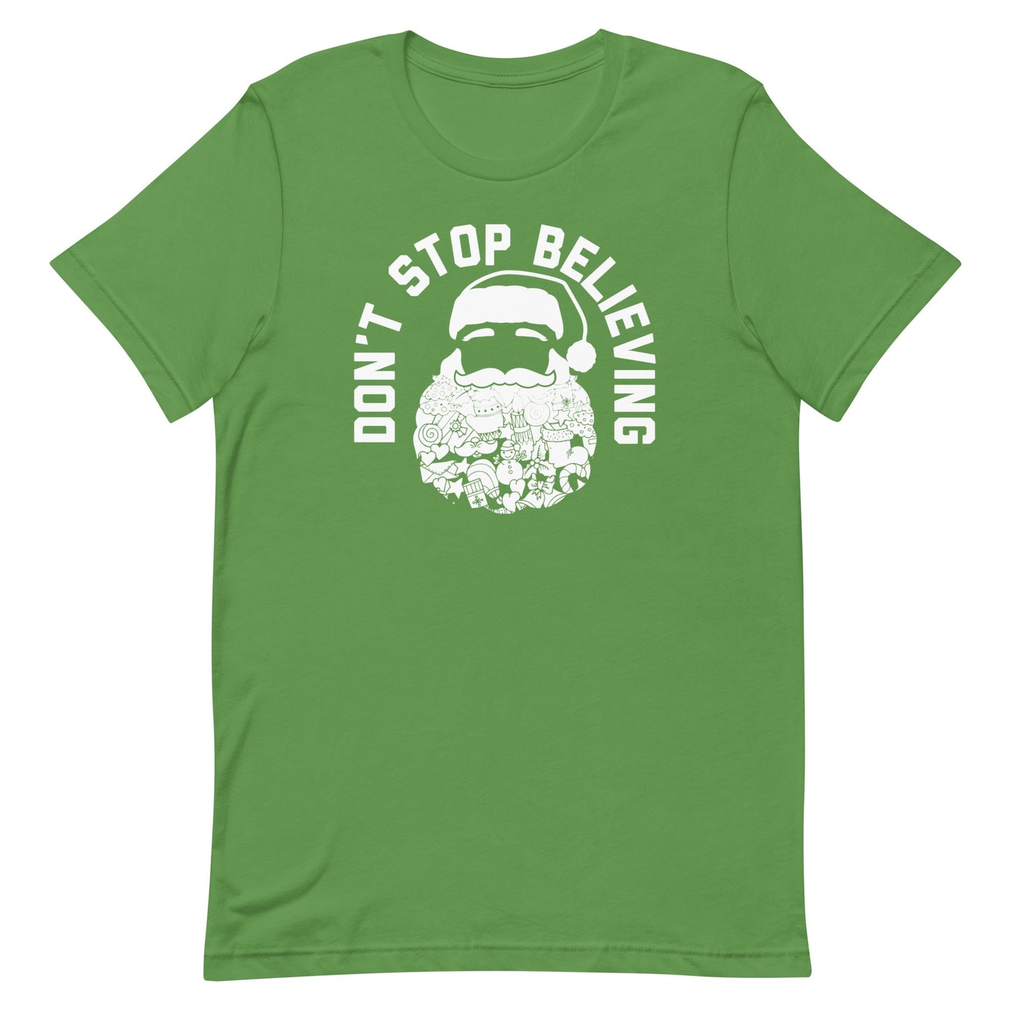 Don't Stop Believing Santa Men's Signature Tee