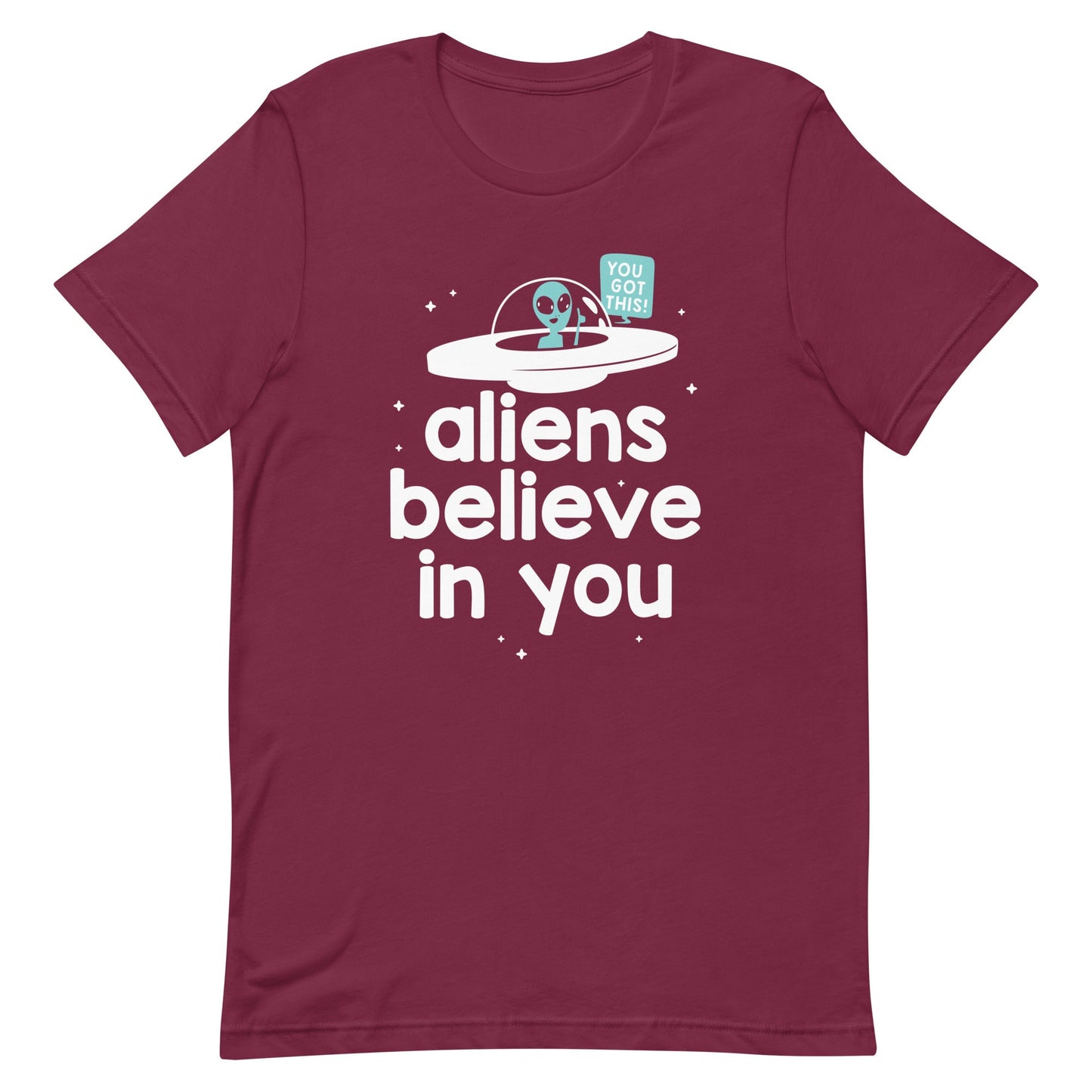 Aliens Believe In You Men's Signature Tee