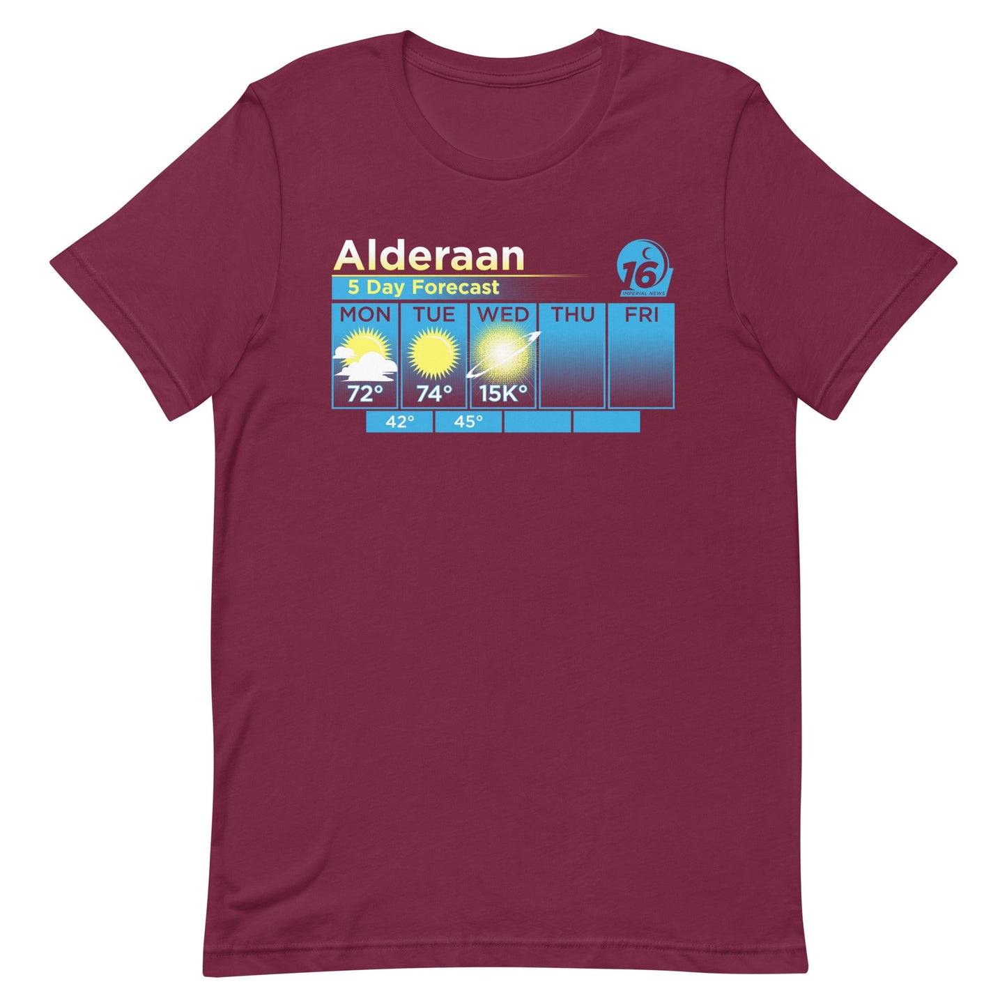 Alderaan 5 Day Forecast Men's Signature Tee