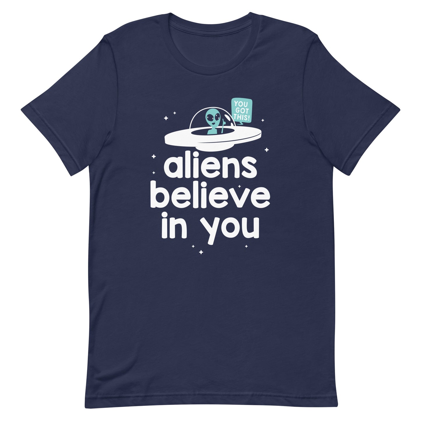 Aliens Believe In You Men's Signature Tee