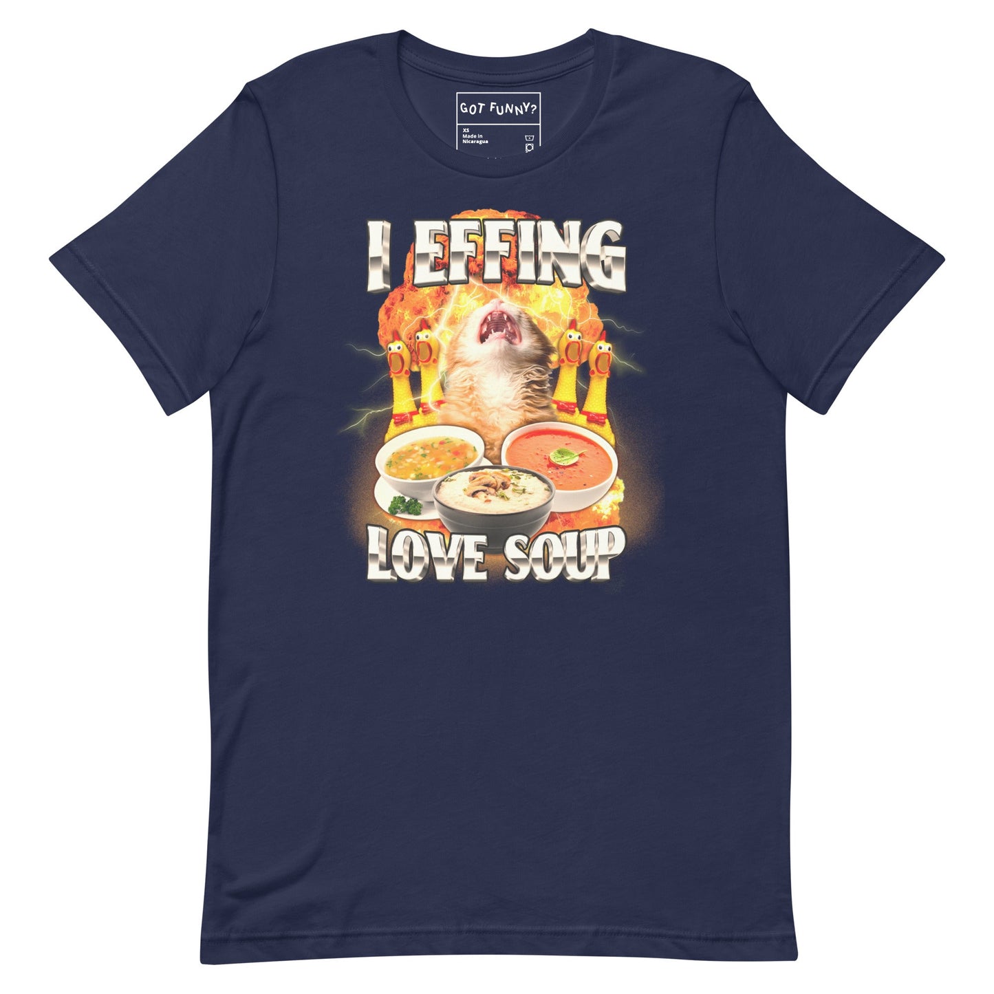 I Effing Love Soup (Clean) Unisex t-shirt