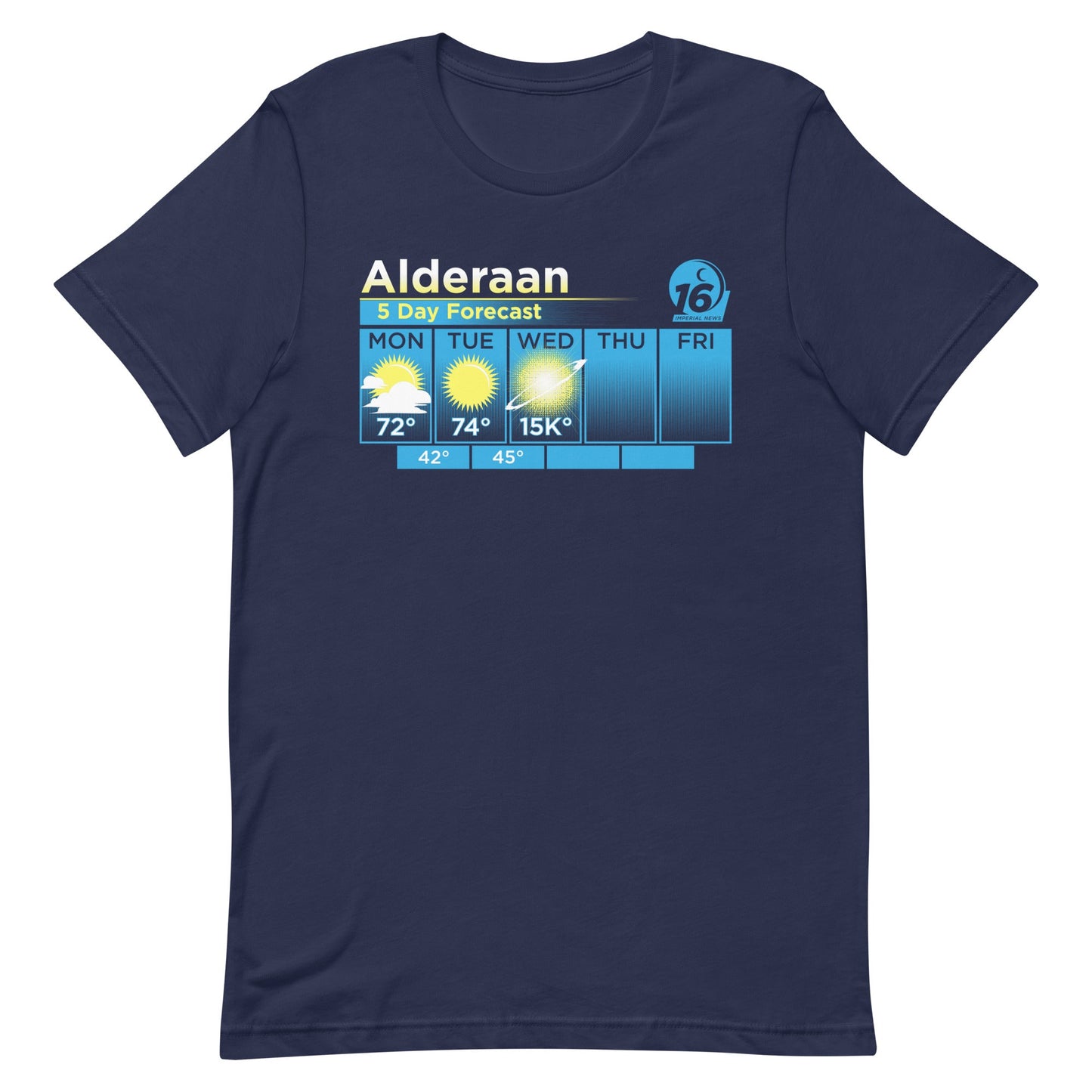 Alderaan 5 Day Forecast Men's Signature Tee
