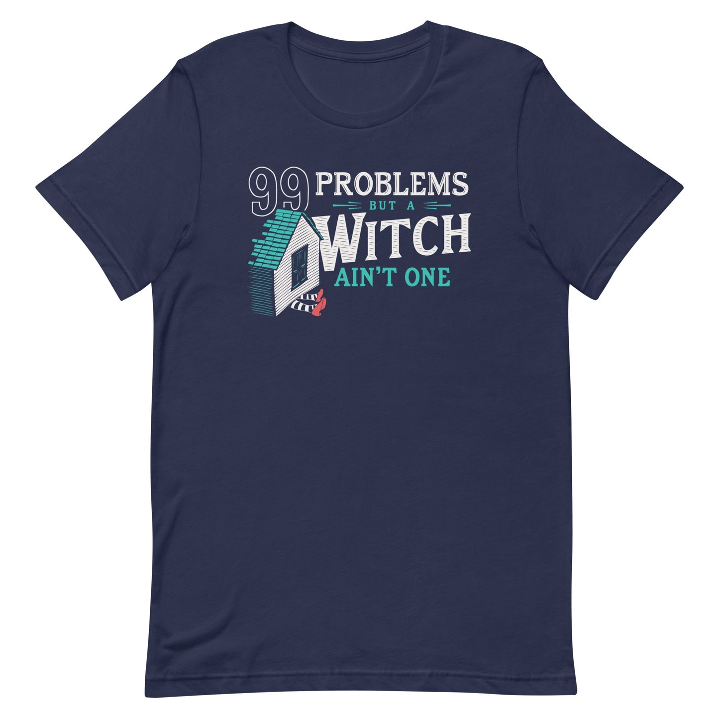 99 Problems But A Witch Ain't One Men's Signature Tee