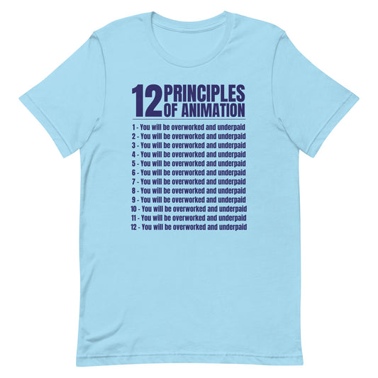 12 Principles of Animation Unisex t-shirt
