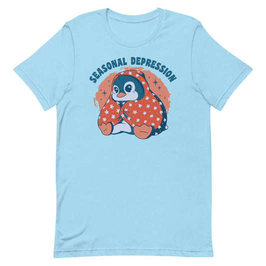 Seasonal Depression Penguin Unisex t-shirt
