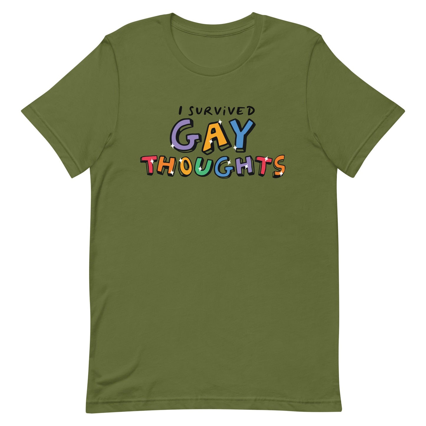 I Survived Gay Thoughts Unisex t-shirt