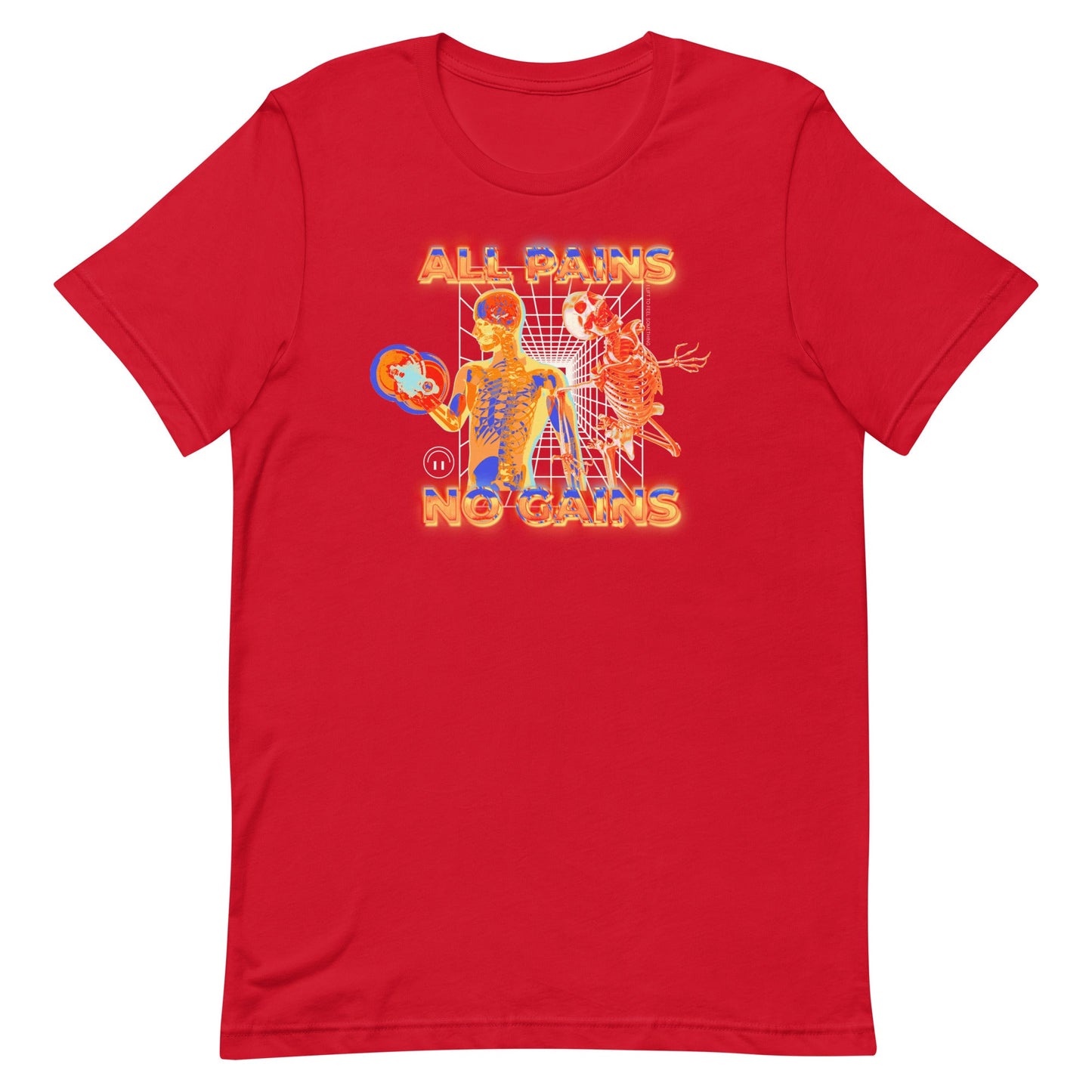 All Pains No Gains (Skeleton) Unisex t-shirt