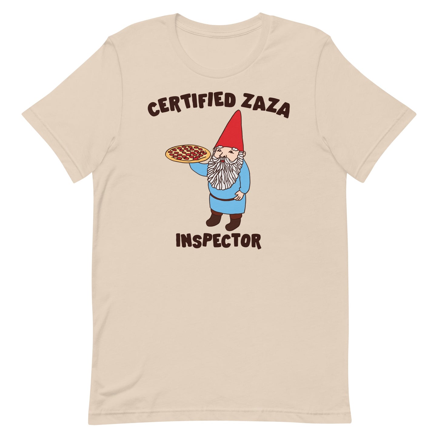 Certified Zaza Inspector (Gnome) Unisex t-shirt