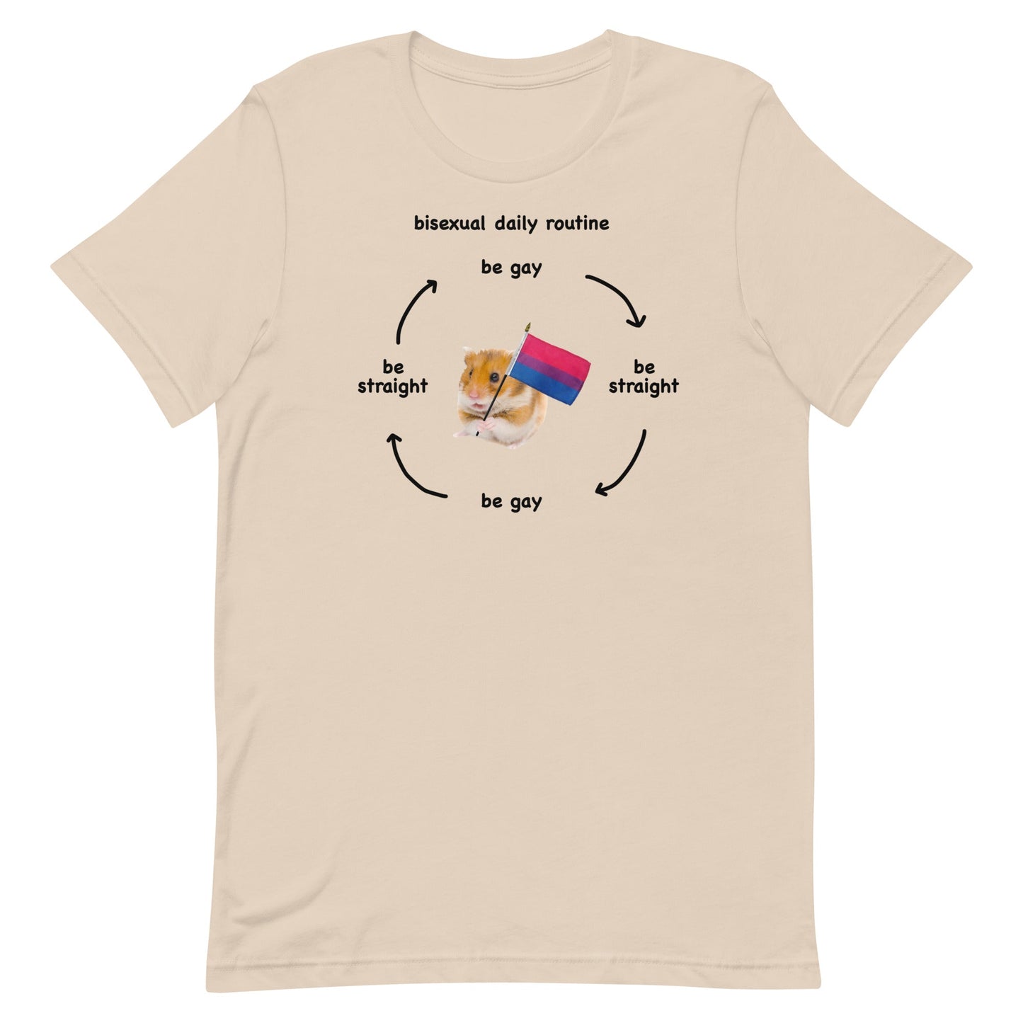 Bisexual Daily Routine Unisex t-shirt