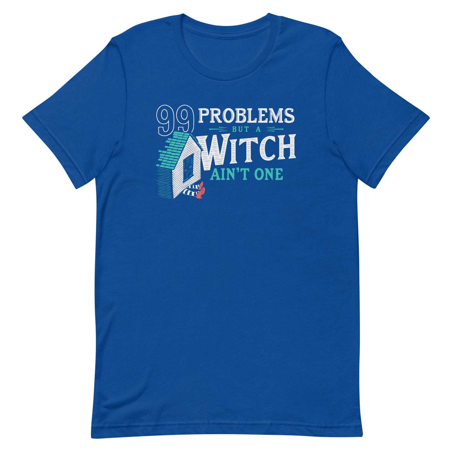 99 Problems But A Witch Ain't One Men's Signature Tee