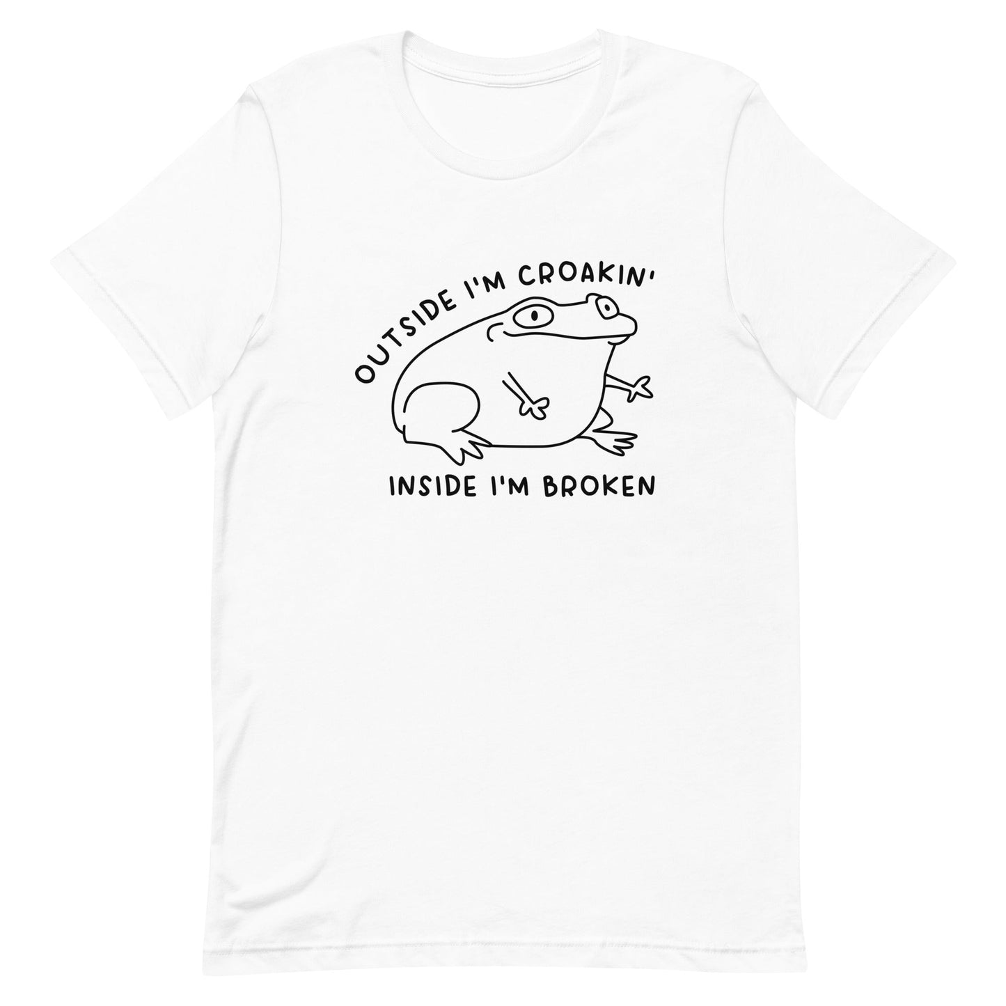 Outside I'm Croakin' Unisex t-shirt