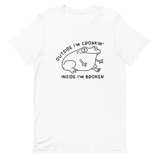 Outside I'm Croakin' Unisex t-shirt