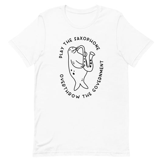 Play the Saxophone Unisex t-shirt