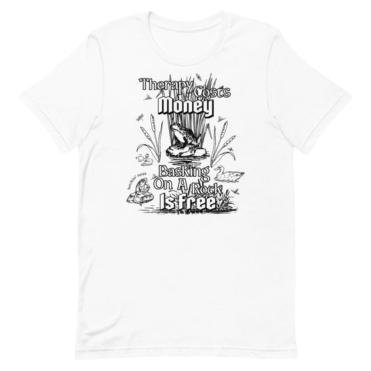Basking on a Rock is Free Unisex t-shirt