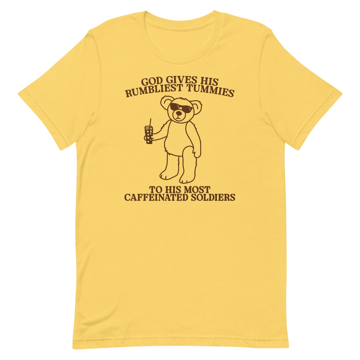 Rumbliest Tummies (Caffeinated Soldiers) Unisex t-shirt