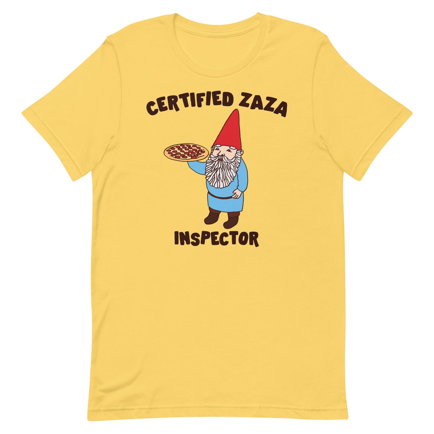 Certified Zaza Inspector (Gnome) Unisex t-shirt