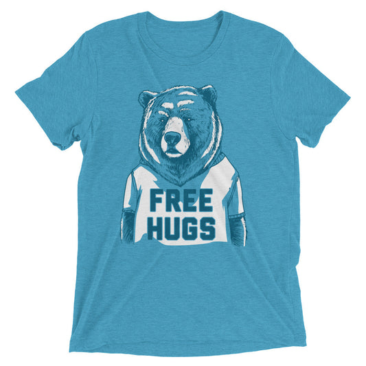 Free Hugs Bear Men's Tri-Blend Tee