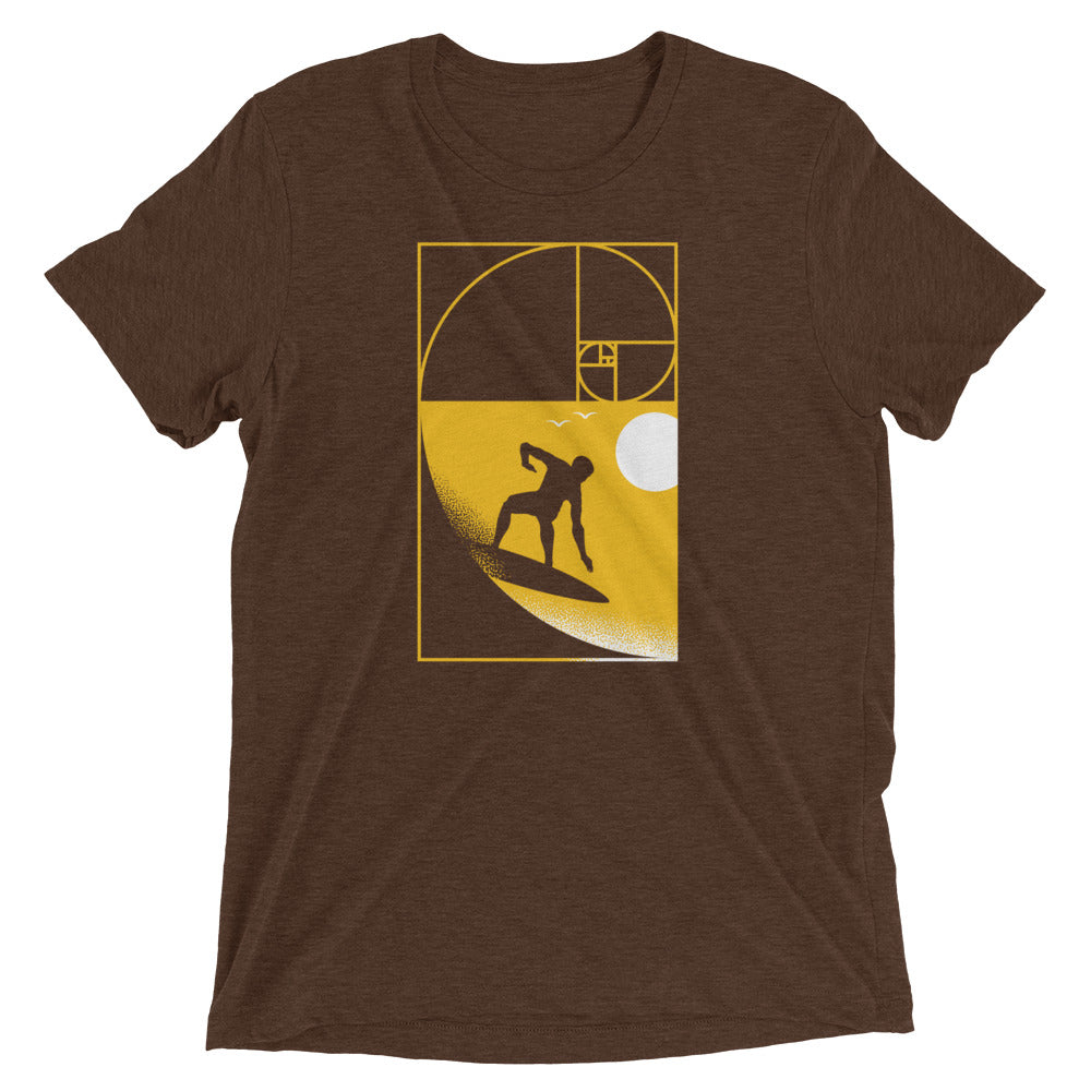 Golden Spiral Wave Men's Tri-Blend Tee