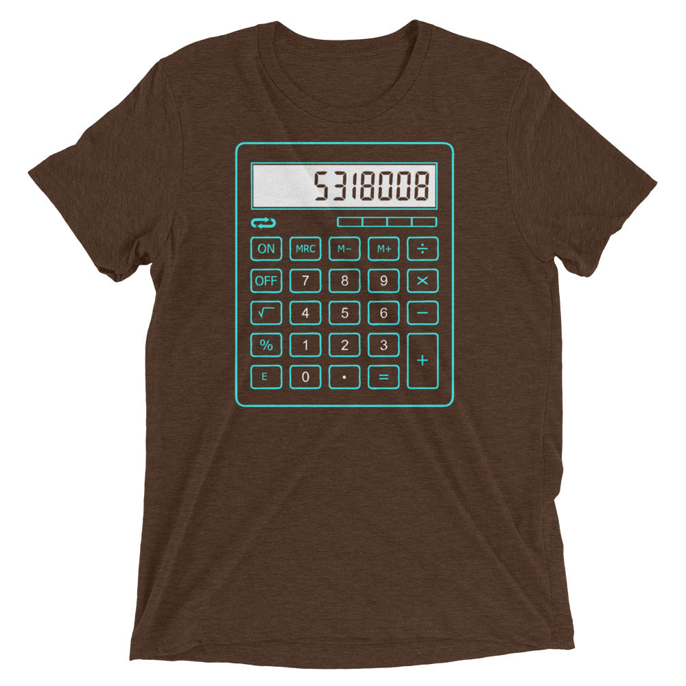 5318008 Calculator Men's Tri-Blend Tee