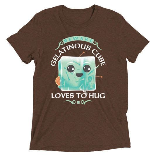 Gelatinous Cube Loves To Hug Men's Tri-Blend Tee