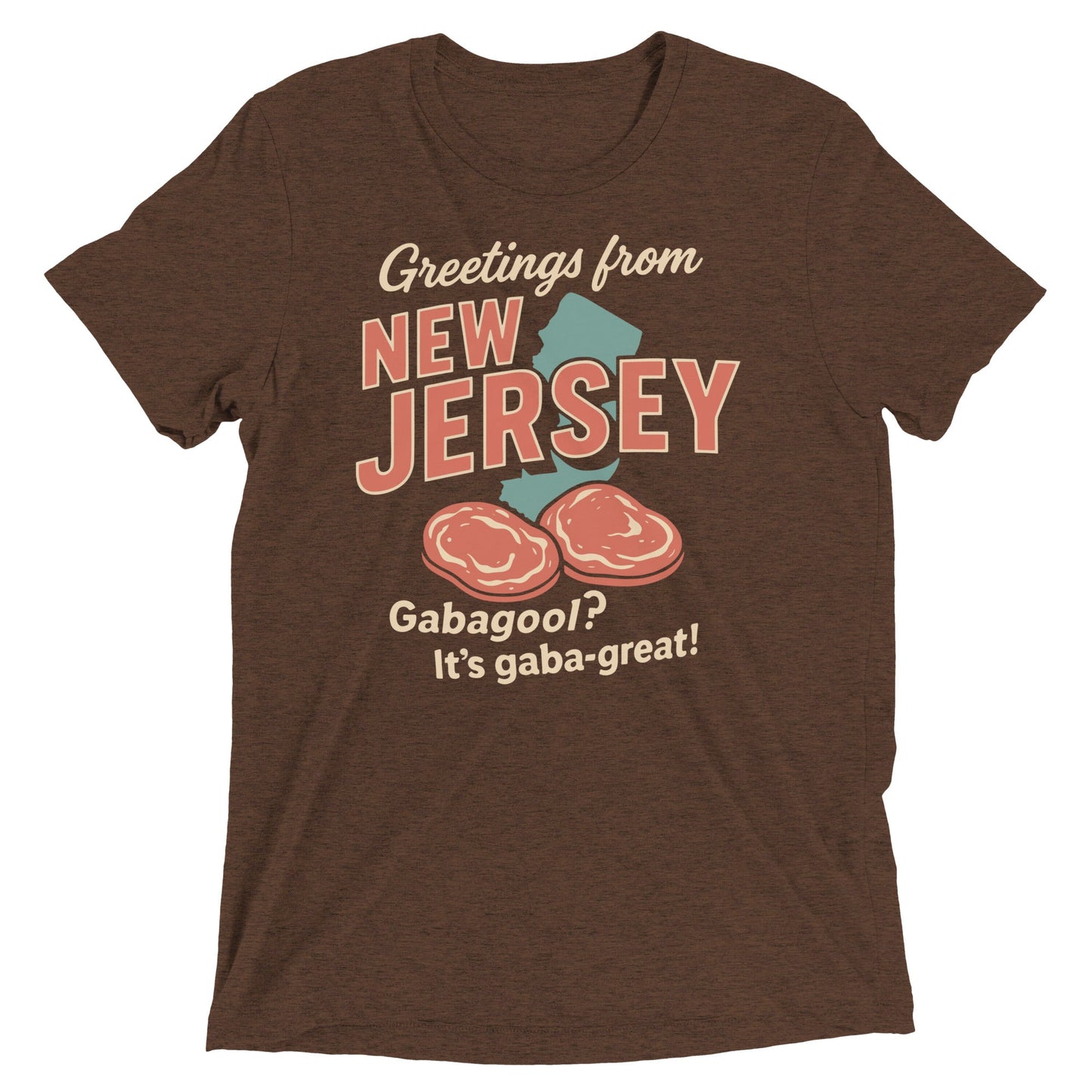 Greetings From New Jersey Men's Tri-Blend Tee