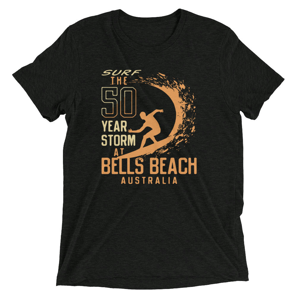 50 Year Storm At Bells Beach Men's Tri-Blend Tee