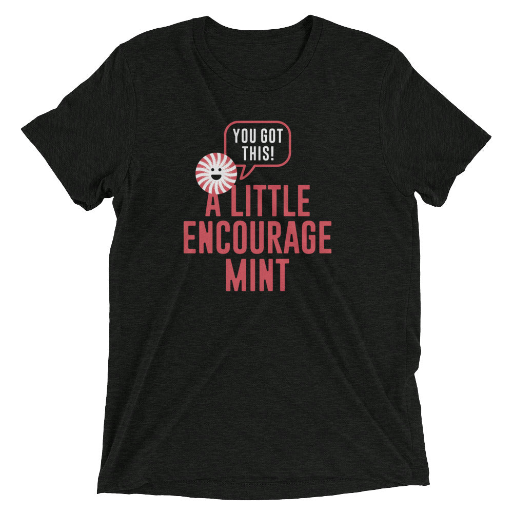 A Little Encourage Mint Men's Tri-Blend Tee