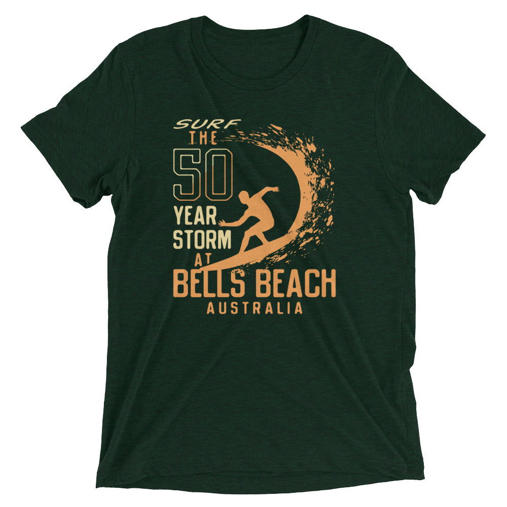 50 Year Storm At Bells Beach Men's Tri-Blend Tee