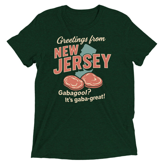 Greetings From New Jersey Men's Tri-Blend Tee