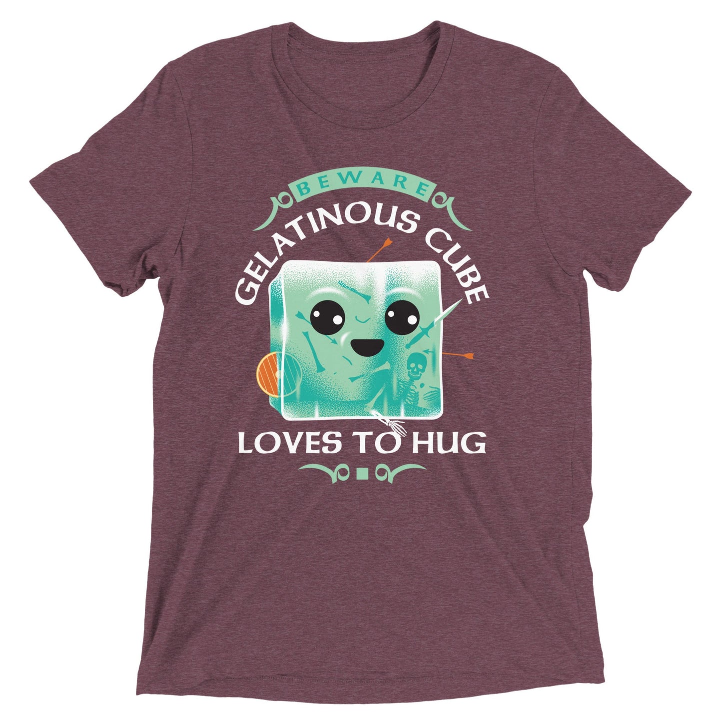 Gelatinous Cube Loves To Hug Men's Tri-Blend Tee