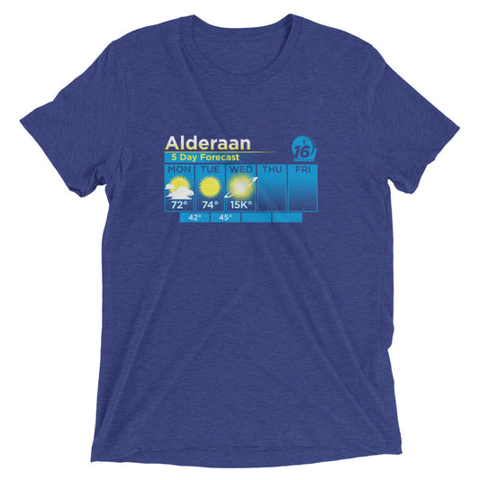 Alderaan 5 Day Forecast Men's Tri-Blend Tee