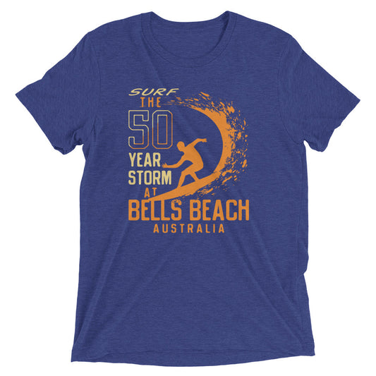 50 Year Storm At Bells Beach Men's Tri-Blend Tee