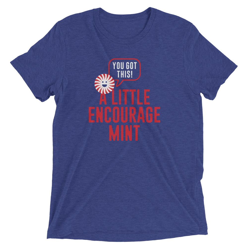 A Little Encourage Mint Men's Tri-Blend Tee