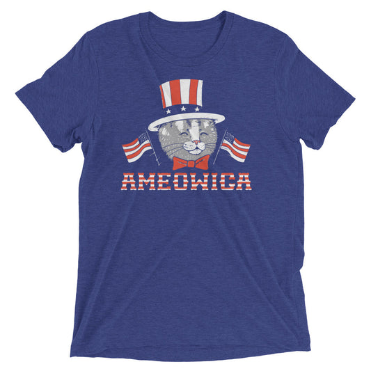 Ameowica Men's Tri-Blend Tee