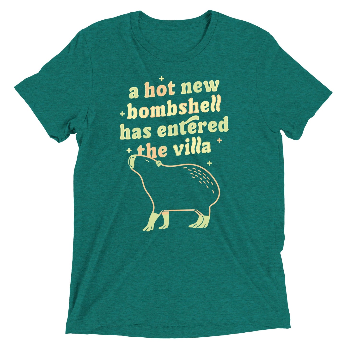 A Hot New Bombshell Has Entered The Villa Men's Tri-Blend Tee