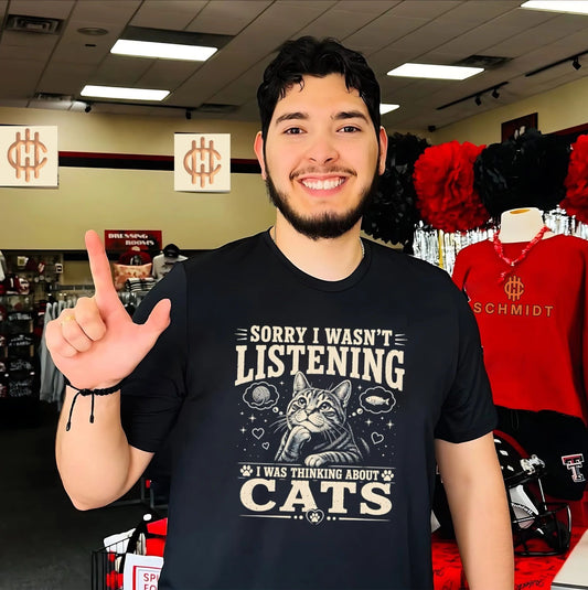 Sorry I wasn’t listening I was thinking about cats vintage shirt